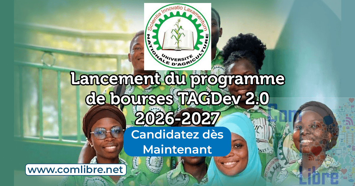 L'Université Nationale d'Agriculture lance le programme de bourses TAGDev 2.0 pour 2026-2027