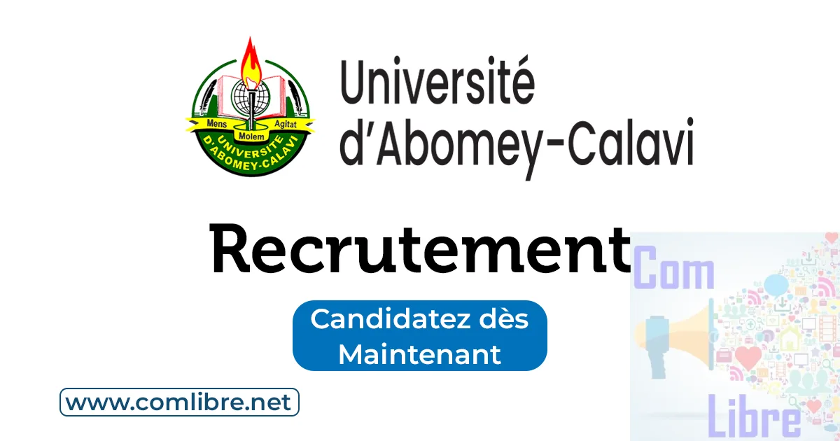 Université d’Abomey-Calavi Recrutement