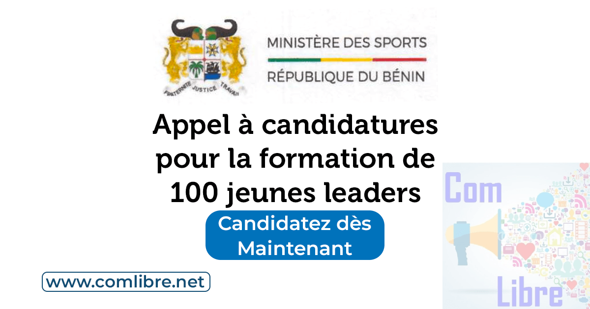 Bénin : Le Ministère des Sports lance un appel pour former 100 jeunes leaders