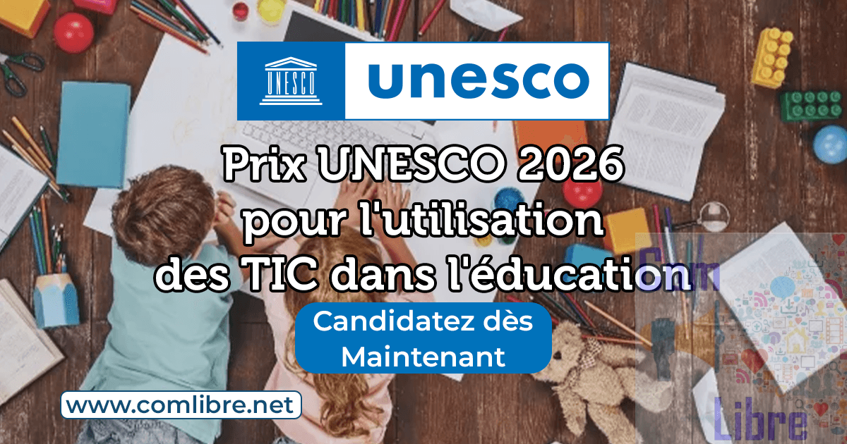 L'UNESCO lance un appel mondial pour l'édition 2026 du Prix pour l'utilisation des TIC dans l'éducation