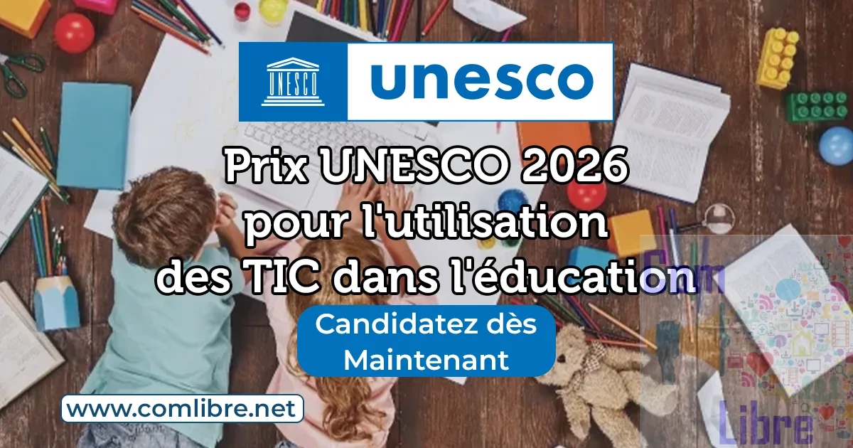 L'UNESCO lance un appel mondial pour l'édition 2026 du Prix pour l'utilisation des TIC dans l'éducation