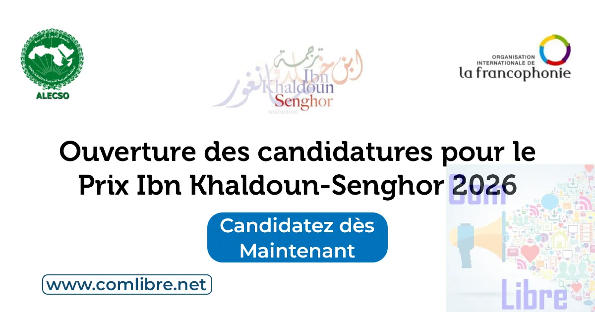 Ouverture des candidatures pour le Prix Ibn Khaldoun - Senghor 2026