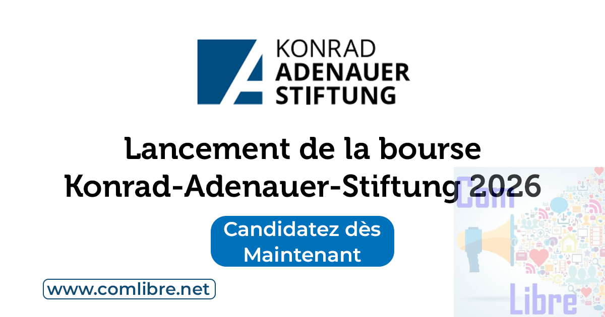 Bourse Konrad-Adenauer-Stiftung 2026 : étudiez en Master avec un financement complet en Afrique de l’Ouest