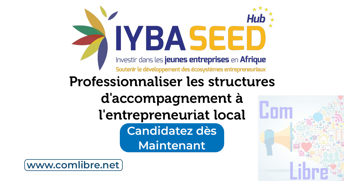 IYBA-SEED lance son appel à candidatures pour professionnaliser les structures d'accompagnement à l'entrepreneuriat local