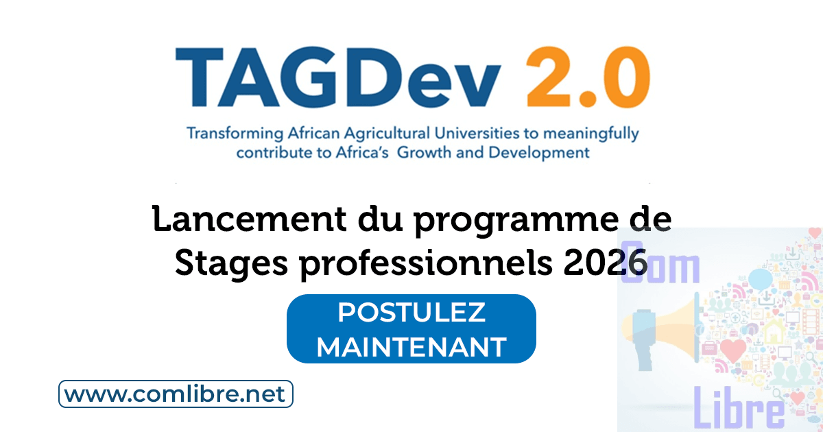 Lancement du programme de stages professionnels TAGDev 2.0