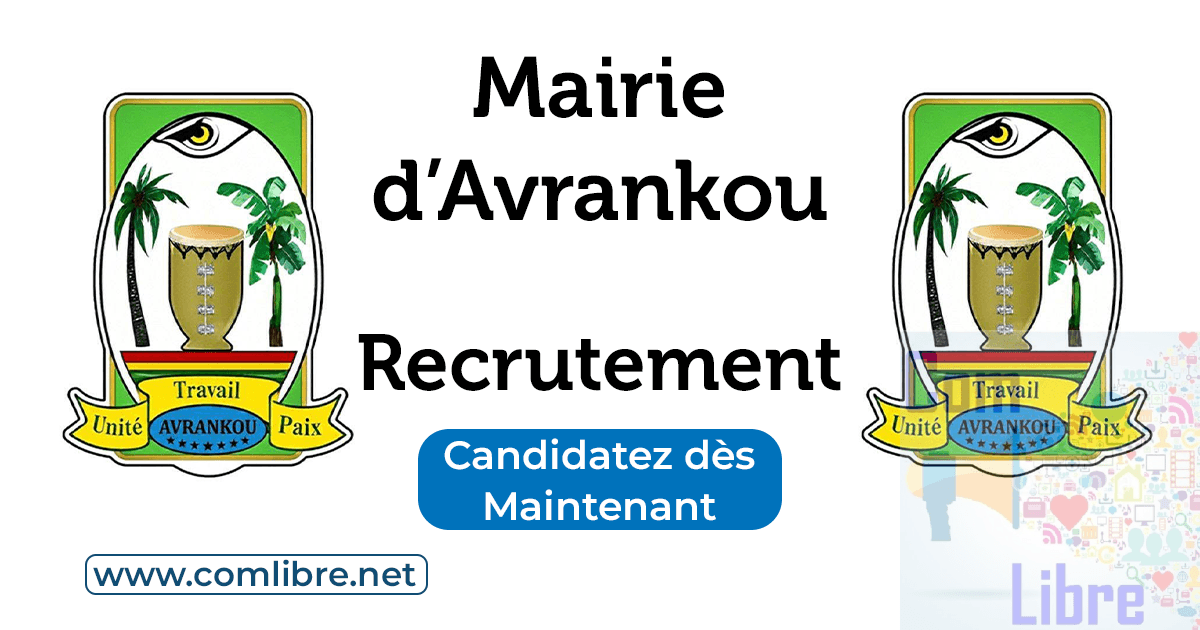 Mairie d'Avrankou Recrutement