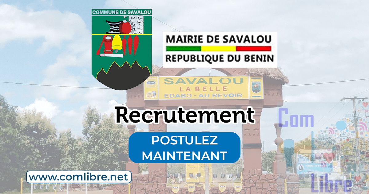 Mairie de Savalou Recrutement