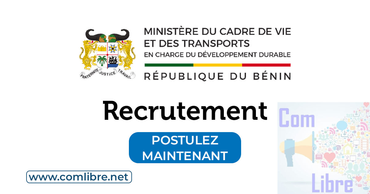 Ministère du Cadre de Vie et des Transport Recrutement