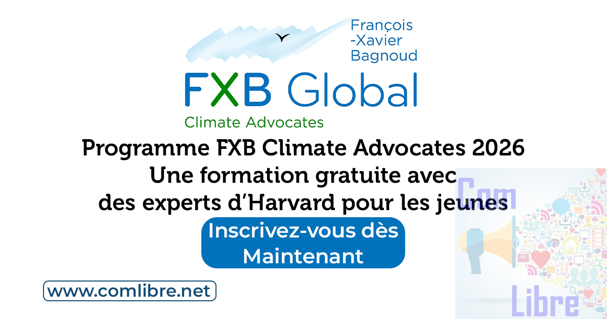 Programme FXB Climate Advocates 2026 : une formation gratuite avec des experts d’Harvard pour les jeunes