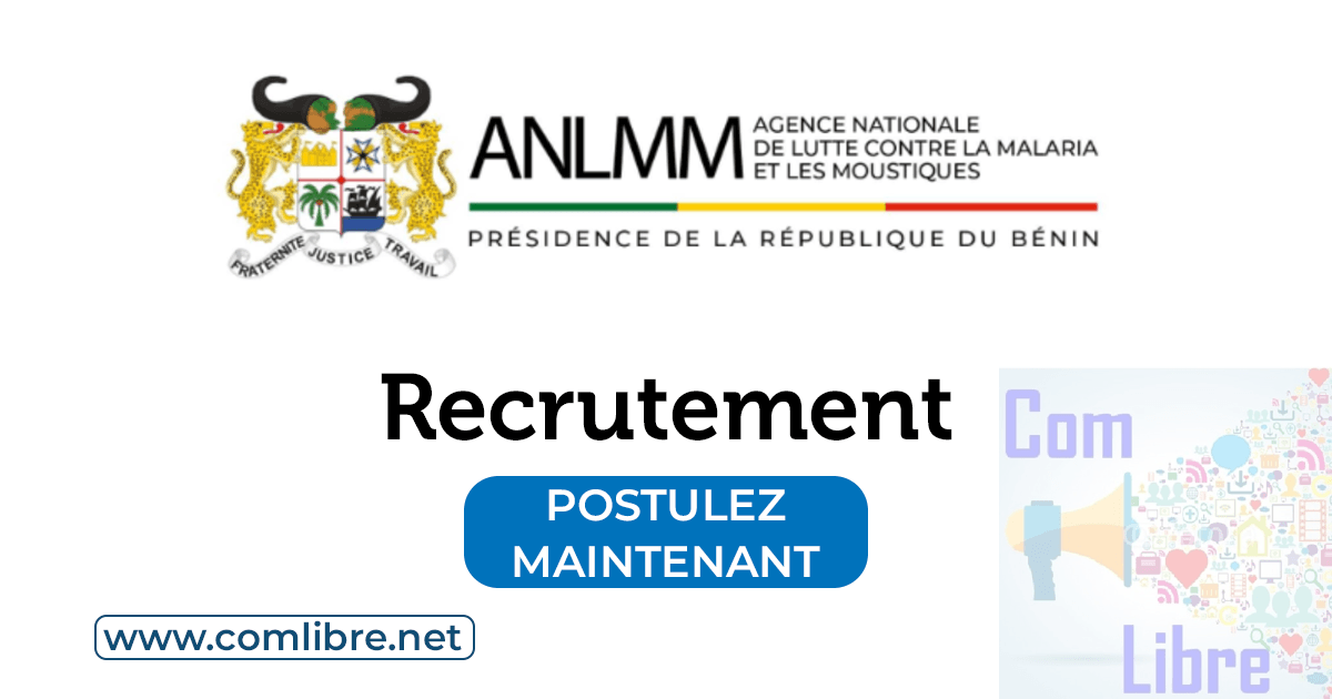 Agence Nationale de Lutte contre la Malaria et les Moustiques (ANLMM) Recrutement