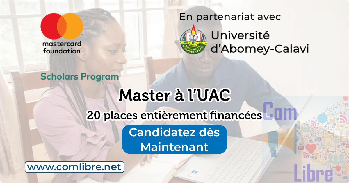 Bourses de Master à l’UAC : 20 places entièrement financées par la Fondation Mastercard