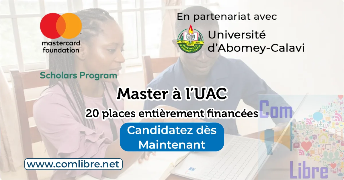 Bourses de Master à l’UAC : 20 places entièrement financées par la Fondation Mastercard