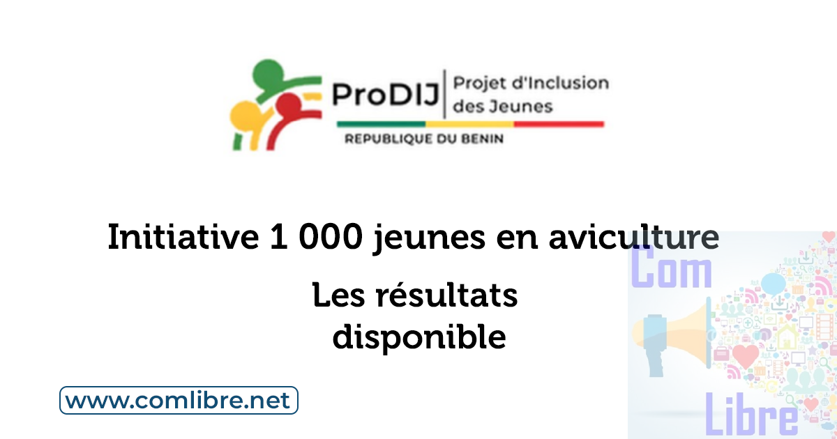 1 000 jeunes en aviculture : les résultats sont disponibles, vérifiez votre nom
