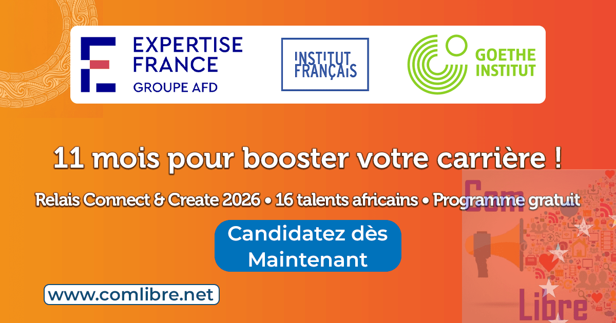 Relais Connect & Create 2026 : un programme gratuit pour les créateurs de contenu et jeunes professionnels des médias en Afrique