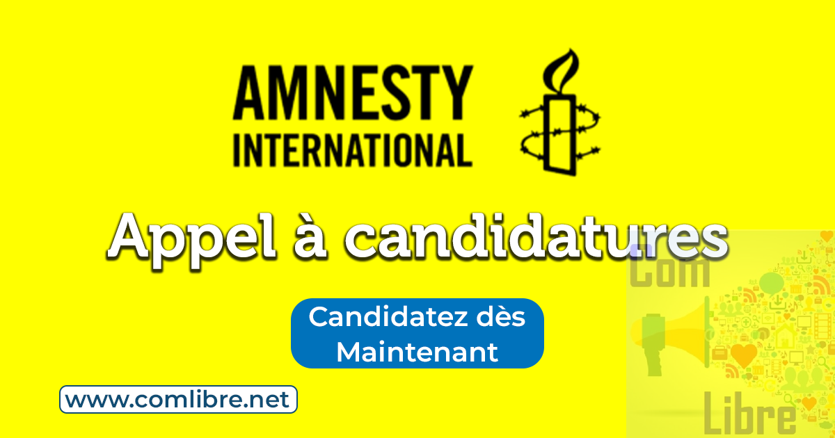 Amnesty International Appel à Candidature