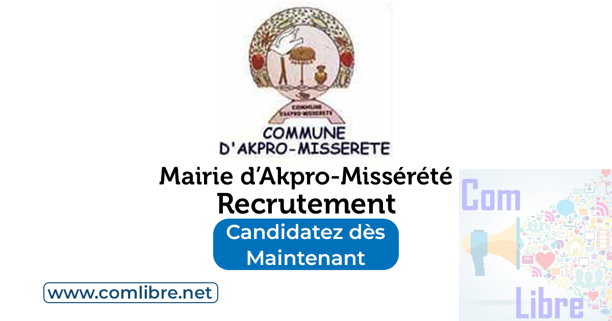 Mairie d'Akpro-Missérété Recrutement