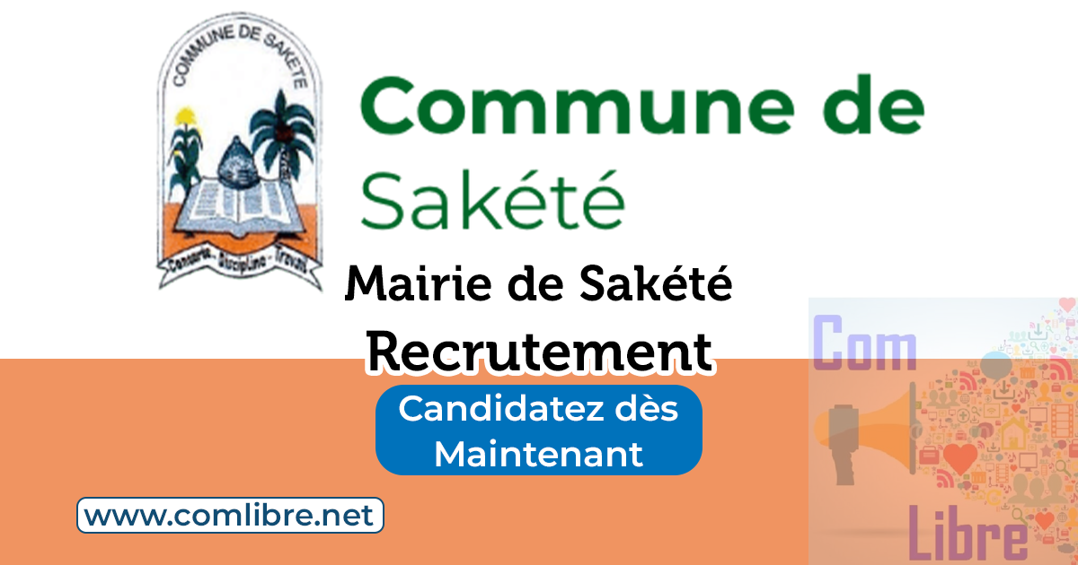 Mairie de Sakété Recrutement