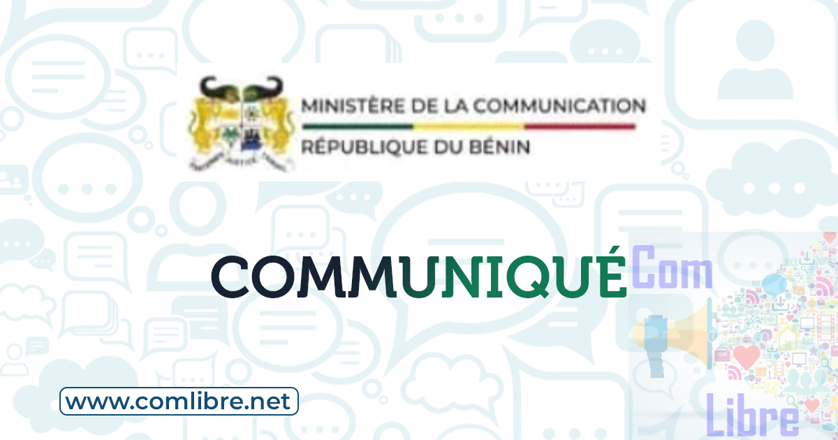 Ministère de la communication Communiqué